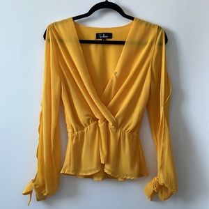 Lulus Yellow Blouse